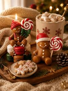2 Styles Christmas Gingerbread Men Theme Silicone Candle Molds, Molds Replicate Knitted Hat Texture, Layered Lace, Lollipop Spiral Pattern, Details. High-Resilience Silicone, Smooth Demolding For Complex Embossed Parts, Small Edges Resistant To Tearing. Suitable For Pouring Scented Candles, Diffuser Plaster, Epoxy Resin, Handmade Soap. The Two Styles Pair Well For Gift Sets, Creating Holiday Atmosphere Desktop Decor - Gingerbread Man Candle Mold - View 2