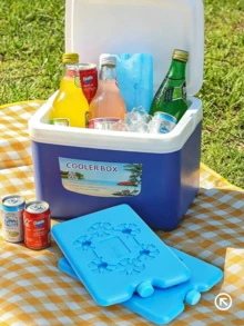 These 1/3/6-Pack Reusable Blue Coolers Are Portable Outdoor Coolers, Ideal For Camping, Picnics, And Beach Trips. Made With High-Quality Insulation, They Are Suitable For Refrigeration, Cold Chain Storage, And Temperature Control. - One Size - View 4