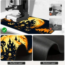 1pc Absorbent Drying Mat, Coffee Machine Mat, Halloween Pumpkin Castle Moon Night Design, Non-Slip Tabletop Protection, Suitable For Plates And Kitchen Utensils, Fits Holiday Table Decor, Applicable For Kitchen Counter, Bar And Dining Scenes, Quick Drying For Tableware, Multi-Purpose Drainage Mat, Home Gift, Tabletop Decoration - XYLSD-1029 - View 9