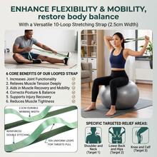 Dây kháng lực giãn cơ yoga không co giãn, dây tập thể dục fitness, phù hợp cho tập yoga, giãn lưng, khiêu vũ và phụ kiện tập luyện tại studio yoga - Nhiều màu - Xem 6