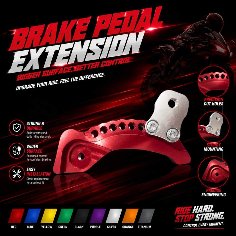 Universal Motorcycle Rear Shock Absorber Height Extension Bracket CNC Height Extension Modification Accessory - A - View 1