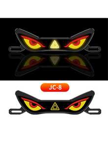 1 Set Demon Eye Dynamic LED Decorative Light, 12V Universal Motorcycle Electric Scooter License Plate Shaped Decorative Light, Vehicle Rear Auxiliary Atmosphere Light Accessory, Battery Not Included - A - View 17