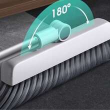 3-In-1 Foldable Broom And Dustpan Set, 2pcs Broom And Dustpan, Multi-Functional Cleaning Tool, Suitable For Living Room, Bedroom, Bathroom, Carpet And Hardwood Floor, Durable Plastic, No Shedding, Perfect For Home, Office, School And Dorm Use - Broom and Dustpan - View 5
