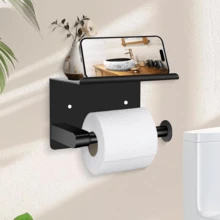 Tempat Tisu Toilet dengan Ruang Penyimpanan di Bagian Atas - Mudah Dipasang, Cocok untuk Kamar Mandi dan Meja Rias, Pemasangan Sederhana - Tersedia dalam Berbagai Pilihan Warna Seperti Matte, Mengkilap, Hitam, Putih, dan Abu-abu - c - View 13