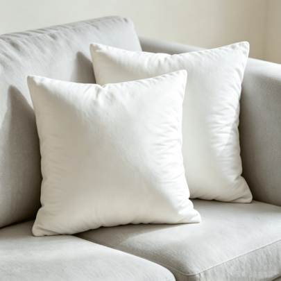 Set van 2 bankkussenvullingen, 40 x 40 cm, zachte decoratieve kussenvullingen voor bank in de woonkamer