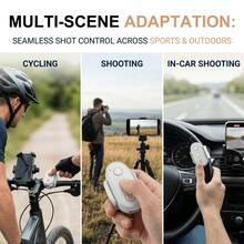 UEGOGO Remote Kontrol Nirkabel BT 5.3, Kompatibel dengan Action 4/5 Pro/6, Kompatibel dengan Kamera Aksi Isi Ulang Insta360 X3/X4/X5, Jarak Remote hingga 10m - Hitam - View 5
