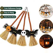 Halloween Party DIY Broom Decor Hanging Ornament - Multicolor - View 2