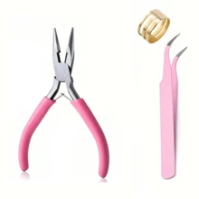 1/3pcs Mini Jewelry Pliers Set - With Open Ring And Tweezers, Serrated/Non-Serrated Pointed Pliers, Jewelry Making And Repair Tools, Professional DIY Jewelry Making Tools, Multi-Function Small Pliers - A - View 10