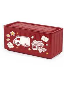 Vintage Industrial Mini Container Storage Box, Iron Cargo Ship Model Desktop Organizer, Creative Tin Metal Container Trinket Box, Retro Freight Container Decor Box For Desk, Small Items Jewelry Stationery Storage Home Decor Gift - Multicolor - View 14