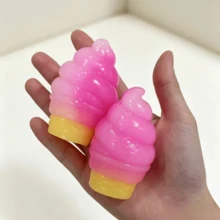 Tachimi 1pc Ice Cream Squeeze Toy, Novelty Item With Squishy Crunchy Texture, Fidgettoys Ideal For Toy Lovers' Collection Shipped Randomly - Multicolor - View 10