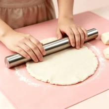 12pcs Baking Tools Set Includes 1pc 10-Inch Rolling Pin, 1pc 5.4-Inch Multi-Function Scraper, 4pcs Measuring Cups, 6pcs Measuring Spoons, Precise Ingredient Measurement, Suitable For Home Kitchen Making Dumplings, Bread, Pastries - View 7