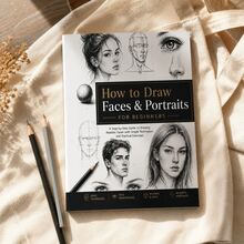 Beginner Portrait Facial Sketching Tutorial Book, Suitable For Professional Art Studio Teaching, Home Self-Study, Art Exam Preparation, Student Leisure Drawing, Creative Studio Teaching, Handmade Enthusiast Copying All Scenarios; Zero-Based Step-By-Step Breakdown Of Portrait Painting Techniques, Complete Explanation Of Basic Line Drawing Methods, Accompanied By A Large Number Of Real Human Faces - Mixed color - View 2