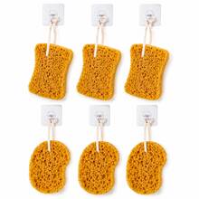 Bath Sponge Set With Hanging Loop, Soft Shower Sponge For Body Cleansing, Rich Foam & Gentle Exfoliation, 2 Shapes 1 Set - View 8