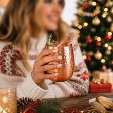 1 PC/2 PCS Copper Patterned Cups, Water Cups, Cups, Copper Water Cups That Blend Classic Craftsmanship, Suitable For Cold Drinks And Daily Drinking, Suitable For Families, Restaurants, Table Decoration, Birthday, Halloween, Christmas Gift Decoration - Bronze - View 9