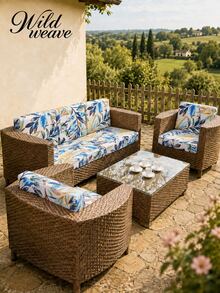 1pc Tropical Rainforest Leaf Print Milk Silk Sofa Cover, High Elasticity Dust-Proof Removable Washable All-Season Sofa Slipcover, Suitable For Patio, Garden, Poolside, Multiple Occasions, Single Piece Sold Not Set Sofa Protector - Multicolor - View 2