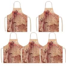 5pcs Halloween Kids Aprons, Blood Splatter Pattern Design, Suitable For Haunted House Costumes, Realistic Horror Character Cosplay Accessories, Halloween Party Use - Multicolor - View 11