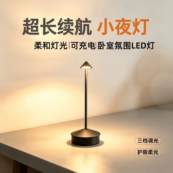 Mushroom Head Desk Lamp, Office Home Party Decor, Practical Warm Light Switchable LED Night Light