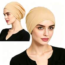 Women's Solid Color Headband - Minimalist, Elastic, Fashionable Versatile Casual Headscarf, Soft Comfortable Multi-Use Daily Hair Care Cap, Sleep Hair Care Cap, Soft Texture - Multicolor - View 10