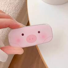 Cute Foldable Cartoon Creative Mirror Phone Stand, Korean-Japanese Style Pattern, Foldable Invisible Desktop Adhesive Mirror Back Sticker, New Binge-Watching Phone Holder, Portable Desktop Support Stand, Horizontal And Vertical Universal Mirror Phone Case Stand For Men, Premium Mirror Finish - Multicolor - View 18