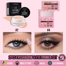 MISSLYN 2PCS EYESHADOW & EYE PRIMER SET, Waterproof, Smudge-Proof, Boosts Color Payoff, Precise Colour Application, Ideal For Back To School, Halloween Costume Looks, Everyday Commute, Halloween, Trick Or Treat - #Set 1 - View 12