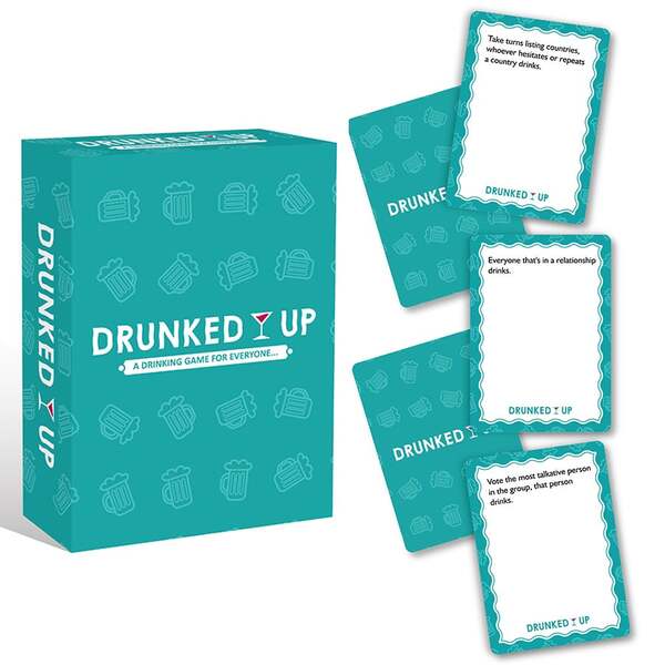 New "DRUNKED UP" Party Card Game, Includes 55 Cards Design, Each Card Adds Emotion, Laughter And Unexpected Moments, Perfect For Parties, Dates, Friends Gatherings Or Any Occasion You Want To Break The Ice And Entertain, Valentine's Day/Christmas Gift.