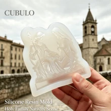 Cubulo 可重复使用的硅胶模具，适用于DIY蜡烛制作、环氧树脂工艺品，也适用于复活节礼物、洗礼仪式和婚礼回礼。 - 模具 - 查看 10