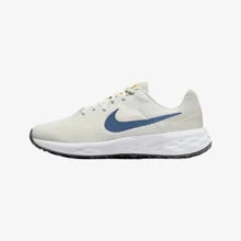 Nike Revolution 6 GS Kids' Road Running Sneakers - White - View 1