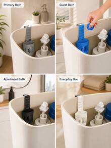 Adjustable Toilet Tank Cleaner Holder, Bathroom Toilet Cleaning Tablet Dispenser, Easy Install Toilet Cleaner Storage Rack, Home Bathroom Accessories, Practical Toilet Tank Cleaning Tool - One Size Fits All - View 10