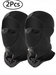 1pc/2pcs Balaclava Full Face Mask, Winter Windproof Neck Gaiter, Breathable UV Protection Face Mask, UPF50+, Ski Mask, Outdoor Sports, Halloween Costume - Multicolor - View 9