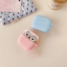 Compatible With Airpods Silicone Solid Color Ultra-Thin 0.8mm Thickness Split Protective Case - Baby Pink - View 6