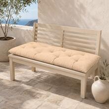 45 X 100 Cm Soft Fiber Filled Bench Cushion, Single Seat Pad (Bottom Only), Made In Turkey - Apricot - View 5