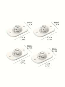 4pcs/Set Self-Adhesive Swivel Casters, Multi-Directional Rotating Casters, Universal Wheels, 360 Degree Rotation, Convenient For Moving Any Items! Stainless Steel Self-Adhesive Universal Casters With Ball Bearings, Suitable For Under-Bed Storage Boxes And Cabinets - Multicolor - View 14