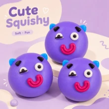 Tachimi 1 buah Mainan Interaktif Funky Dog, Mainan Lunak dan Renyah, Mainan Lunak yang Mengembang Perlahan, Mainan Gelisah untuk Anak-anak, Dikemas dalam Kantong Terpisah untuk Hiburan Sehari-hari, Dikirim Secara Acak - MultiWarna - View 2