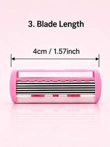 25pcs Women's Razor Set, Women's Razor, Razor Replacement Heads, Women's Razor, Facial Razor, Women's Epilator, Painless Shaving, Hair Removal, Replaceable Blades, Body Hair Removal, Daily Personal Care, Home Use - Upgraded Version - View 8