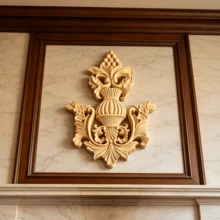 1 buah Hiasan Tempel Ukiran Kayu Solid, Cocok untuk Lemari, Pintu, Jendela, Furnitur, Dinding Latar Belakang, Teras, Kantor, dan Lainnya, Dekorasi Liburan, Dekorasi DIY - Beraneka warna - View 5