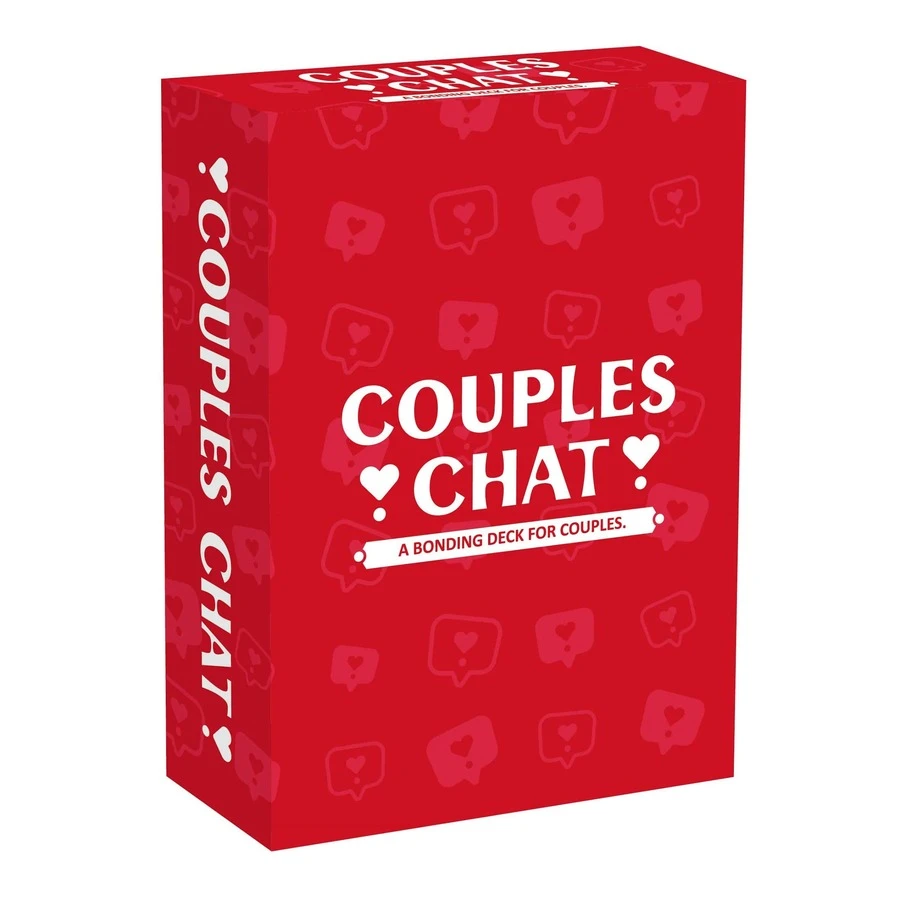 <COUPLE CHAT>Board Game Card Game, A Meaningful Couple Conversation Game Card Designed To Bring You Closer Through Meaningful Questions, Perfect For Date Nights, Quiet Evenings, Or Any Time You Want To Deepen Your Relationship, Also An Excellent Choice For Valentine's Day And Christmas. - Multicolor - View 1