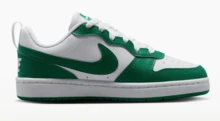 NikeCourt Borough Recraft Sepatu Sneakers Low-Top Gaya Kampus GS yang Nyaman dan Serbaguna, Unisex, Putih/Hijau - Putih Hijau - View 3