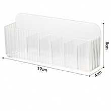 1/3pcs Wall-Mounted Cosmetic Storage Box, Plastic Cosmetic Storage Box, Suitable For Lipstick, Brushes, Nail Polish, Skincare Products - Mirror Cabinet Door Hidden Storage Box, Bathroom Vanity Storage - Transparent - View 6