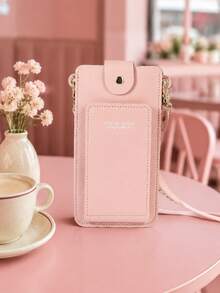 Portable Crossbody Phone Wallet, Secure Snap Closure, Faux Leather Phone Bag, Suitable For Elegant Ladies Graduation Trip Travel Essentials - Multicolor - View 16
