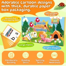 somoving 120pcs/1set ABC English Alphabet, 26 Letters Children Flashcards, Pronunciation Flashcards, English 26 Letters Pronunciation Pocket Cards, Learning English Single Character Cards Educational Toys, Easter, Christmas Gifts - Multicolor - View 5