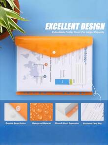 Colorful Loose-Leaf Folder Set, Loose-Leaf Planner Inner Page Folder, Highly Attractive File Storage Bag, Portable Lightweight File Cover, Suitable For Office Documents, Classroom Notes, Business Presentations, Daily Paper Organization - Multi-color - View 7