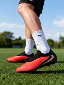 Nike Men's PHANTOM 6 LOW PRO AG-PRO Football Shoes, Artificial Grass Specific Match & Training Turf HQ2317-600 - Black/Gray - View 3