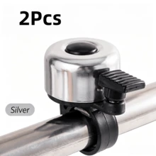2Pcs Aluminum Alloy Bicycle Bell, Crisp And Loud Cycling Warning Bell, Lightweight And Easy To Install, Multiple Colors Available - Multicolor - View 7