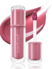 Peripera 水性有色唇彩，保濕裸色唇彩，鏡面般唇彩，玻璃光澤，豐唇，保濕，輕盈，提亮，持久，不黏膩，適合佩戴口罩，無白色殘留，韓系妝容，韓國化妝品 - 17 腮紅無花果色 - 查看 3