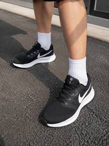 Men's Running Shoes NIKE RUN SWIFT 3 Mesh Casual Sports Training Workout Lightweight Running Shoes DR2695-002 - Black/White/Dark Gray - View 3