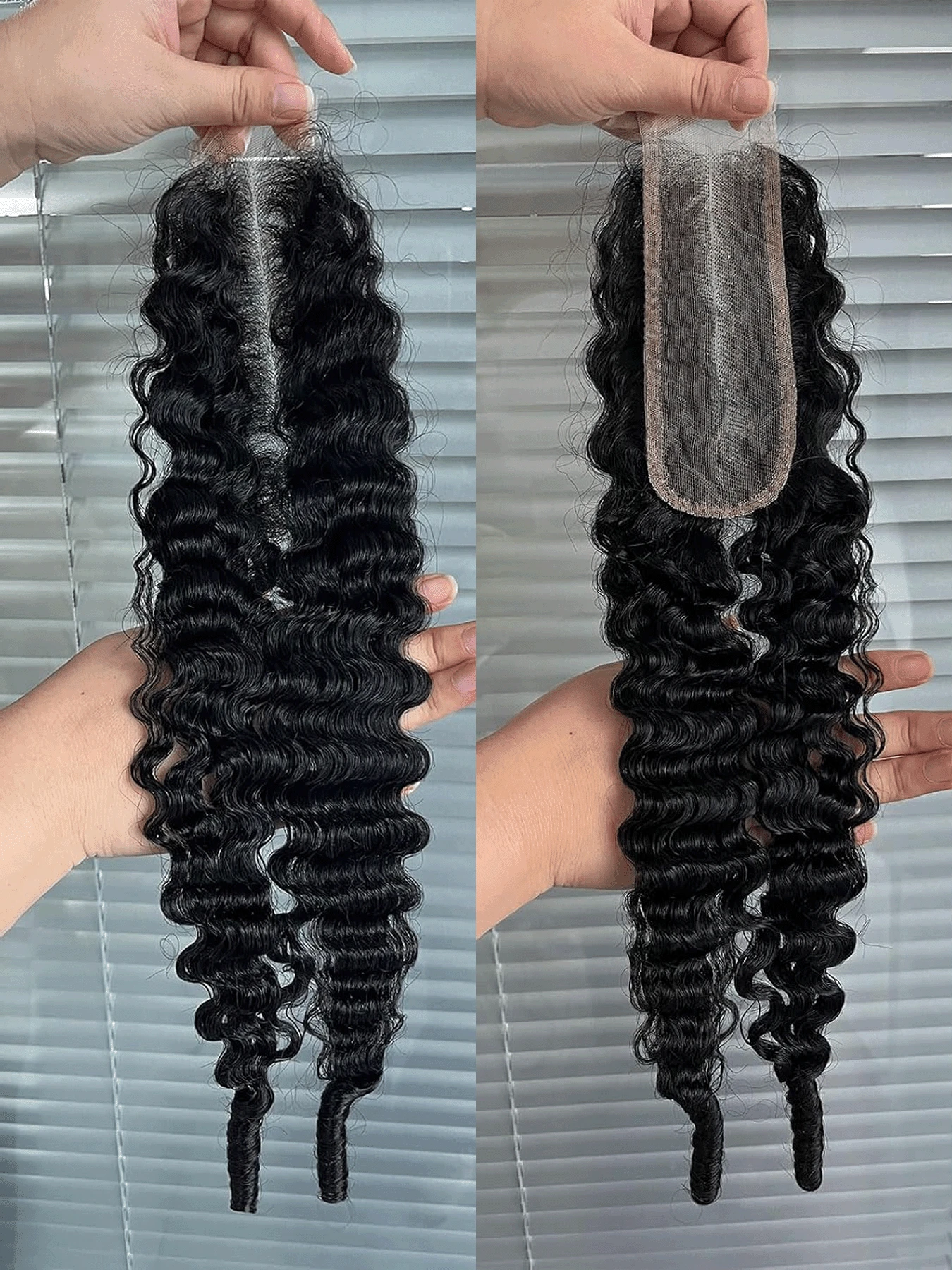 2x6 Lace Closure Burmese Curly Transparent Lace Closure Brazilian Virgin Human Hair Closure Free Part Pre Plucked With Baby Hair Natural Black Closure Human Hair 18 Inch - SNatural - View 1