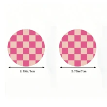 2pcs Checkered Car Cup Holder Mats, Non-Slip, Shock-Absorbing, Universal Fit, Fashionable Car Cup Coasters, Can Be Placed In Car, As Interior Accessory Or Party Gift - One Size - View 7