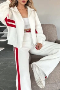 Women Two-Piece Outfits - White - View 3