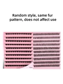 120pcs C-Curl Single Cluster False Eyelashes, Cat Eye Effect, Segmented Single Lash, Pointed Tip, Single Lash Extension - D - View 9