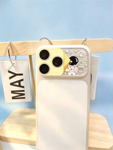 1pc Cartoon Universe Star Astronaut Printed Camera Lens Protector Printed Pattern Film 9H Hardness Compatible With IPhone 18 17 Pro Max Accessories Back Lens Anti Fall Explosion Proof Bubble Free Automatic Adsorption Easy Installation Scratch-Resistant Protector Film Accessories Compatible Phone Case - Clear - View 8